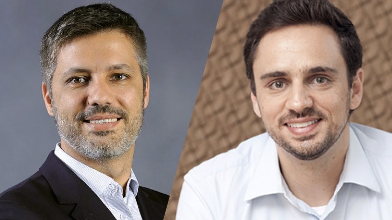 Rafael Littieri, diretor de Co-Brand da Visa, e Fabricio Angelin, diretor geral da LATAM Pass